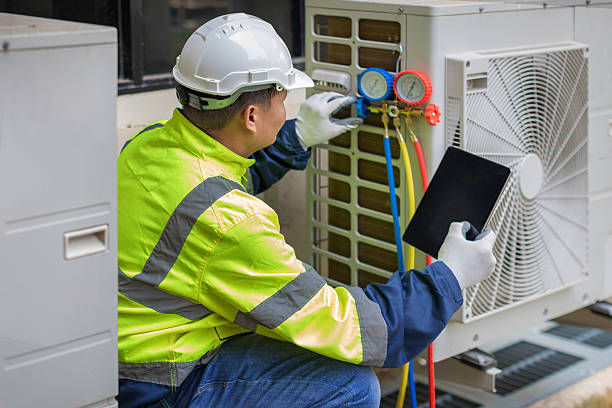 Professional Hvac technician working in Madison Heights, VA